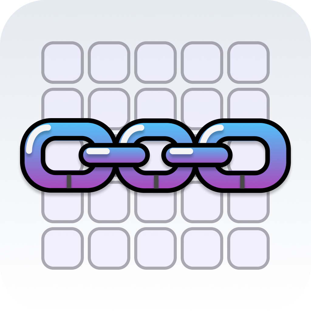 Grid Spell Chain Icon